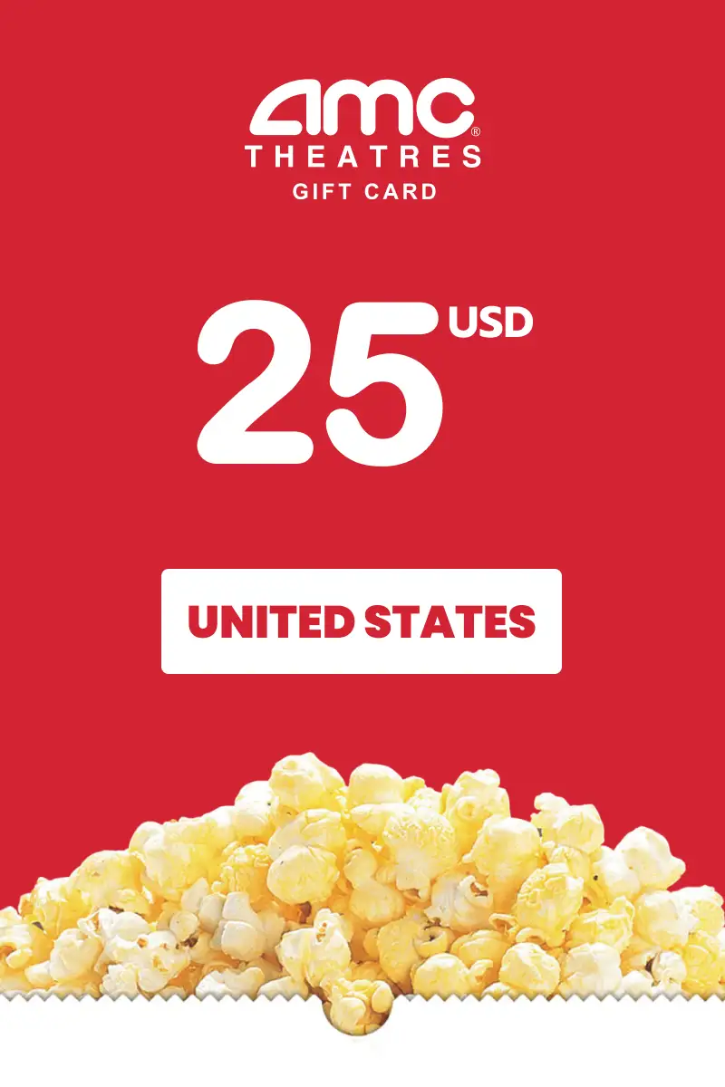 AMC Theatres 25 USD Gift Card (United States) - Digital Key