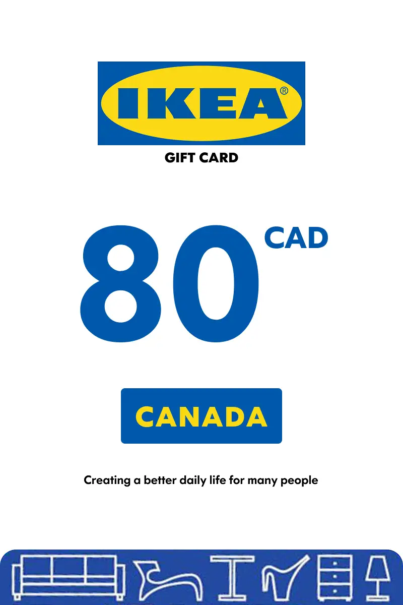 IKEA 80 CAD Gift Card (Canada) - Digital Key