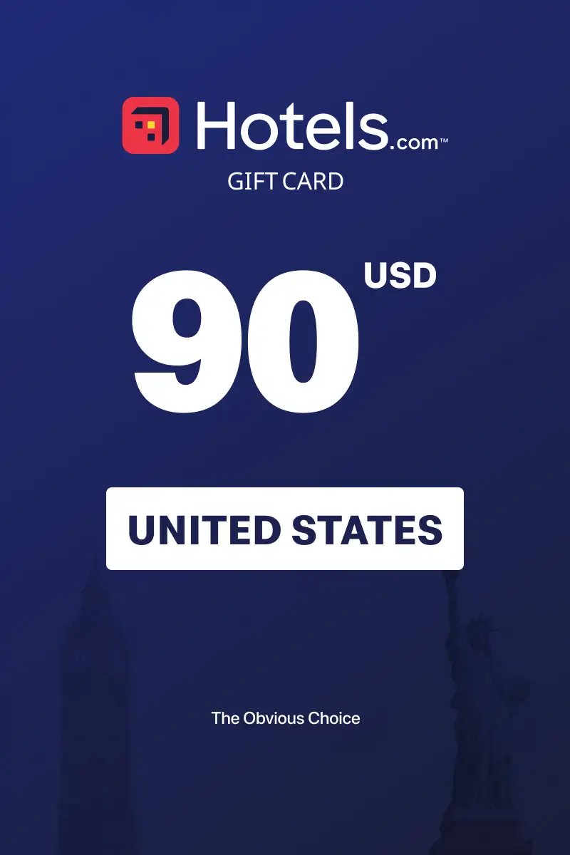 Hotels.com 90 USD Gift Card (United States) - Digital Key