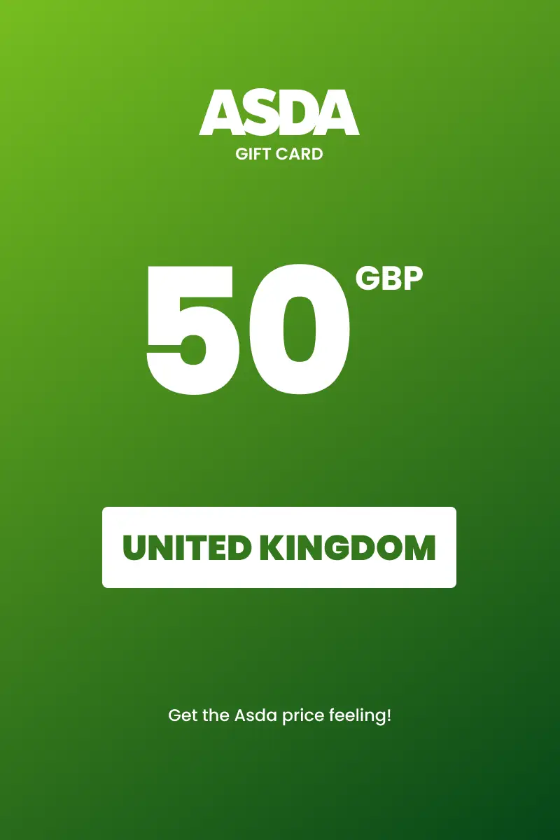 ASDA 50 GBP Gift Card (United Kingdom) - Digital Key
