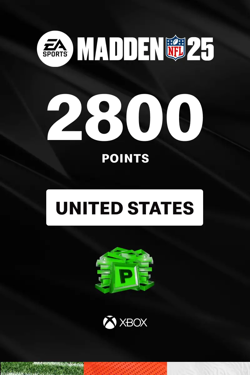 EA Sports Madden NFL 25 - 2800 Madden Points (United States) (Xbox One / Xbox Series X|S) - Xbox Live - Digital Key