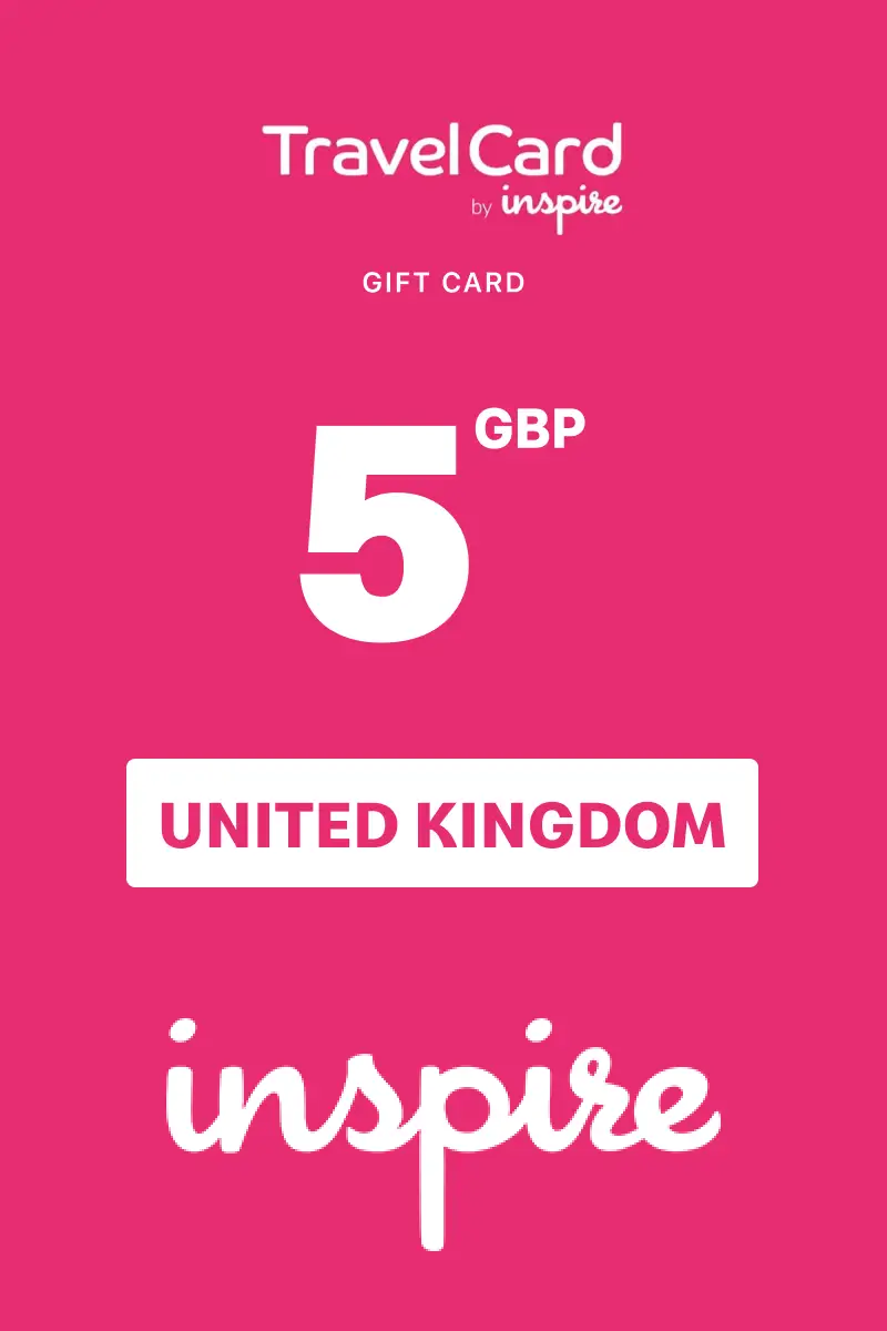 TravelCard by Inspire 5 GBP Gift Card (United Kingdom) - Digital Key