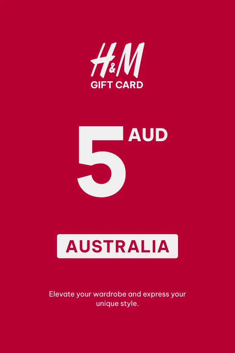 HandM 5 AUD Gift Card (Australia) - Digital Key