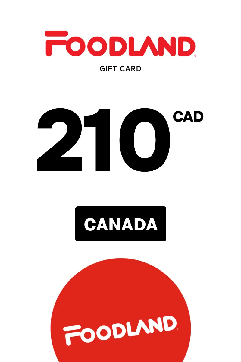 Foodland 210 CAD Gift Card (Canada) - Digital Key