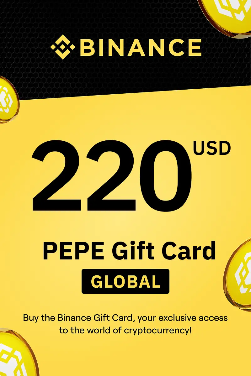 Binance (PEPE) 220 USD Gift Card (Global) - Digital Key