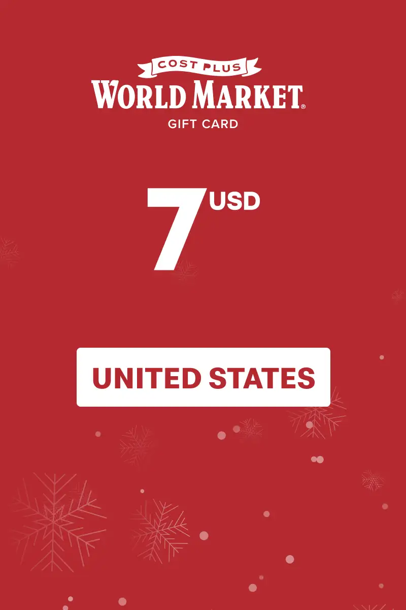 Cost Plus World Market 7 USD Gift Card (United States) - Digital Key