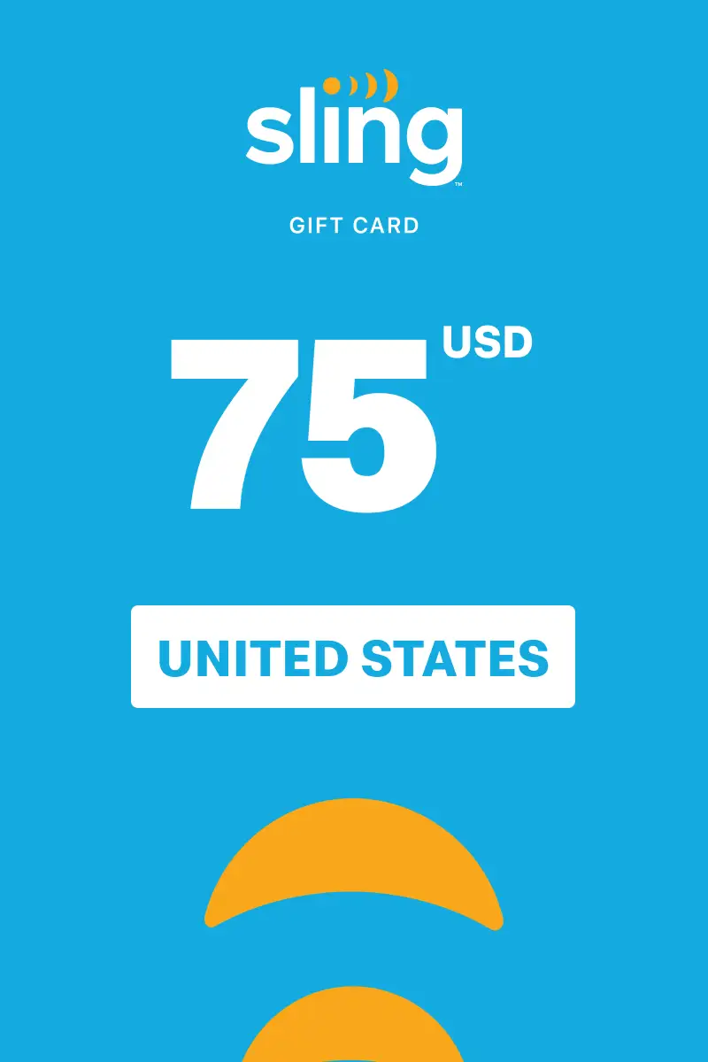 Sling TV 75 USD Gift Card (United States) - Digital Key