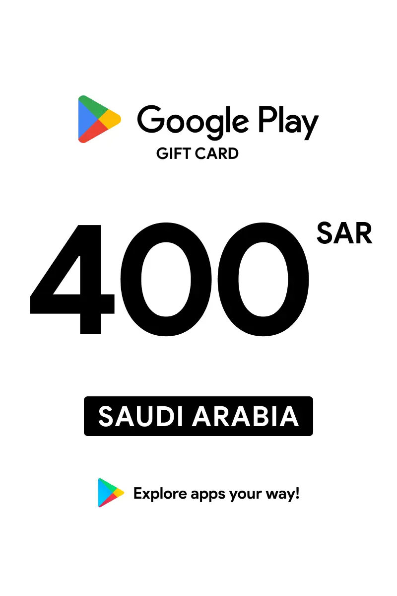 Google Play 400 SAR Gift Card (Saudi Arabia) - Digital Key