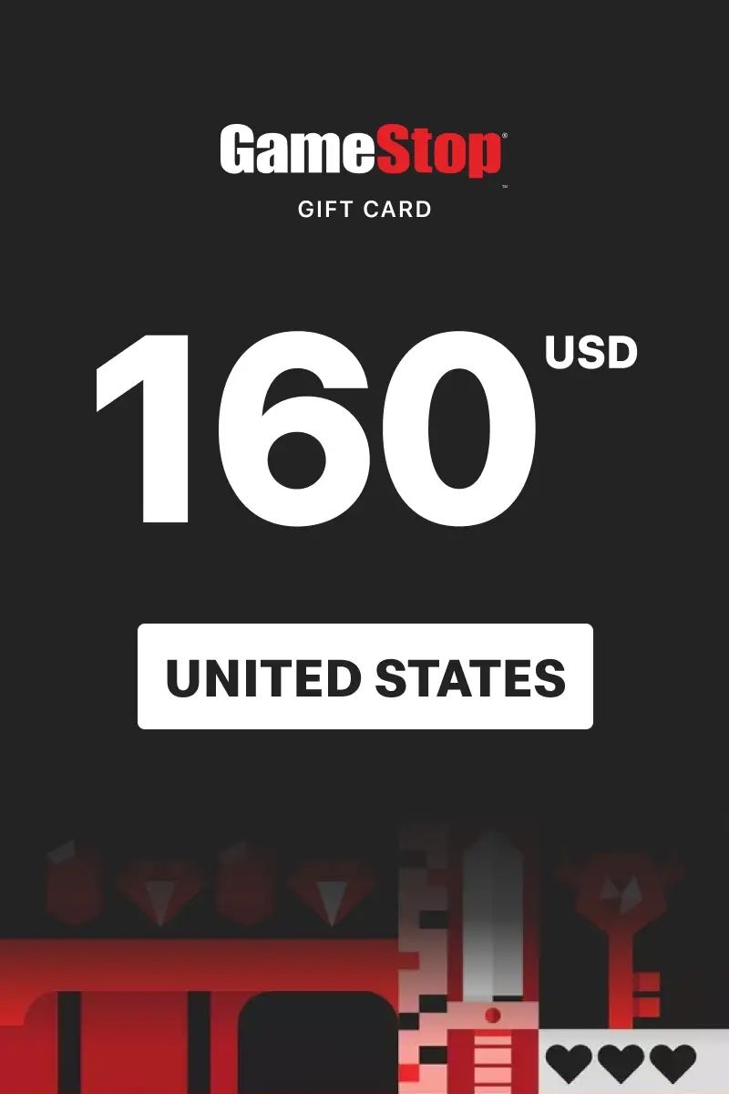 GameStop 160 USD Gift Card (United States) - Digital Key