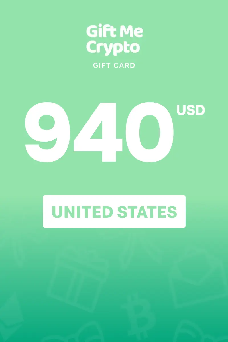 Gift Me Crypto (SOLANA) 940 USD Gift Card (United States) - Digital Key