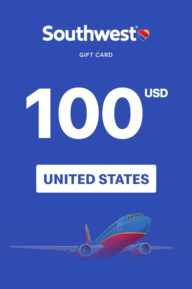 Southwest Airlines 100 USD Gift Card (United States) - Digital Key