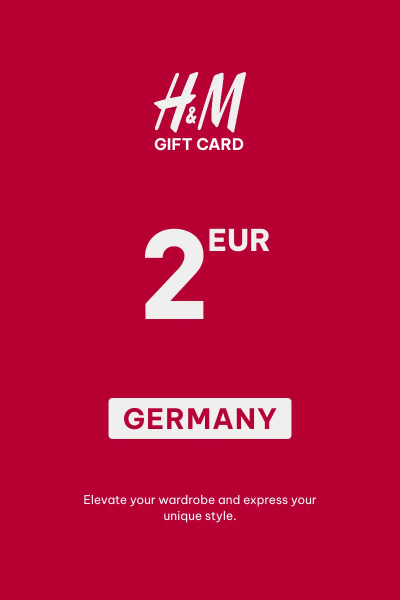 HandM 2 EUR Gift Card (Germany) - Digital Key