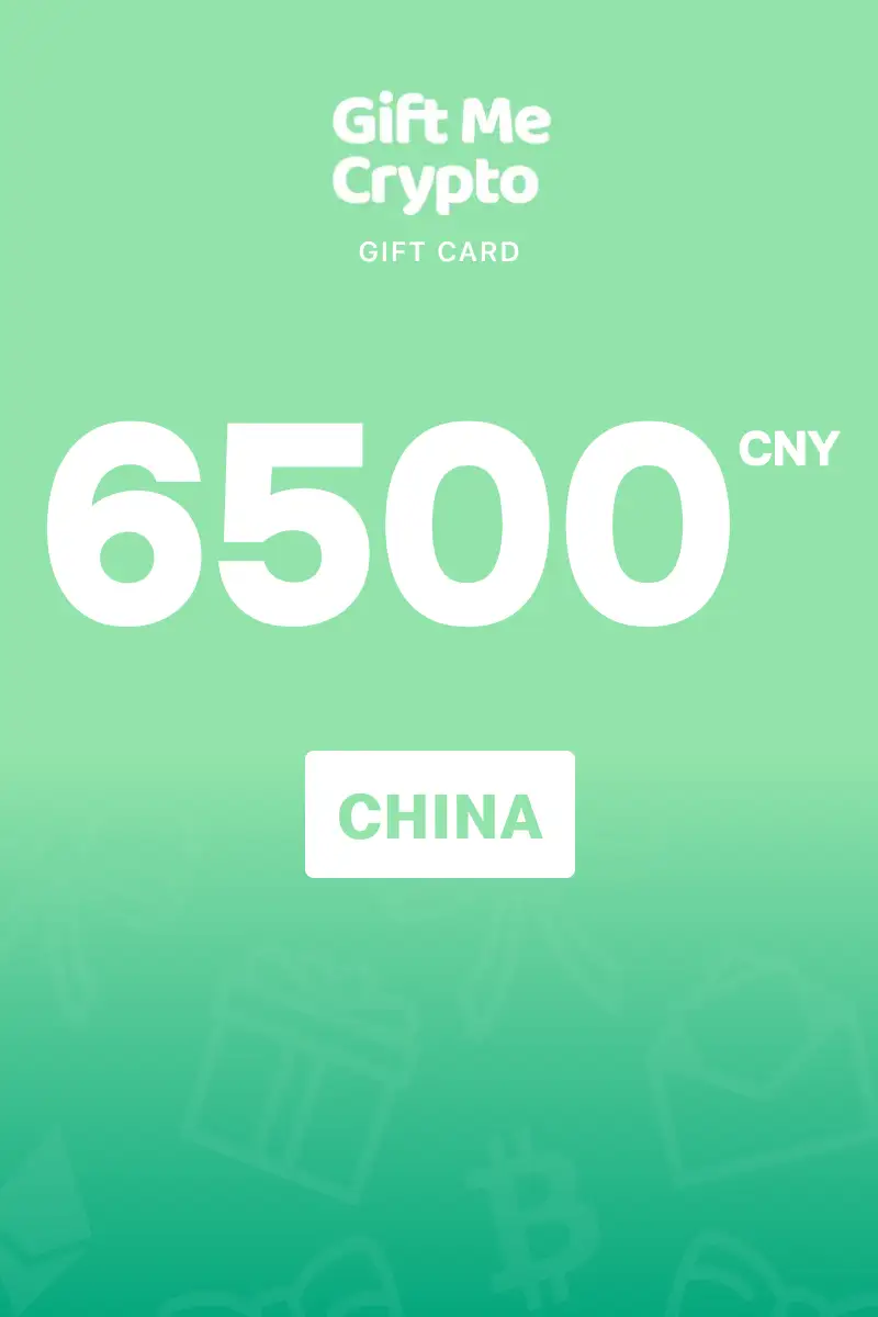 Gift Me Crypto 6500 CNY Gift Card (China) - Digital Key