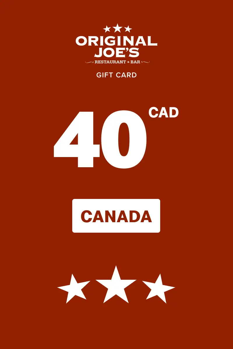 Original Joe's 40 CAD Gift Card (Canada) - Digital Key