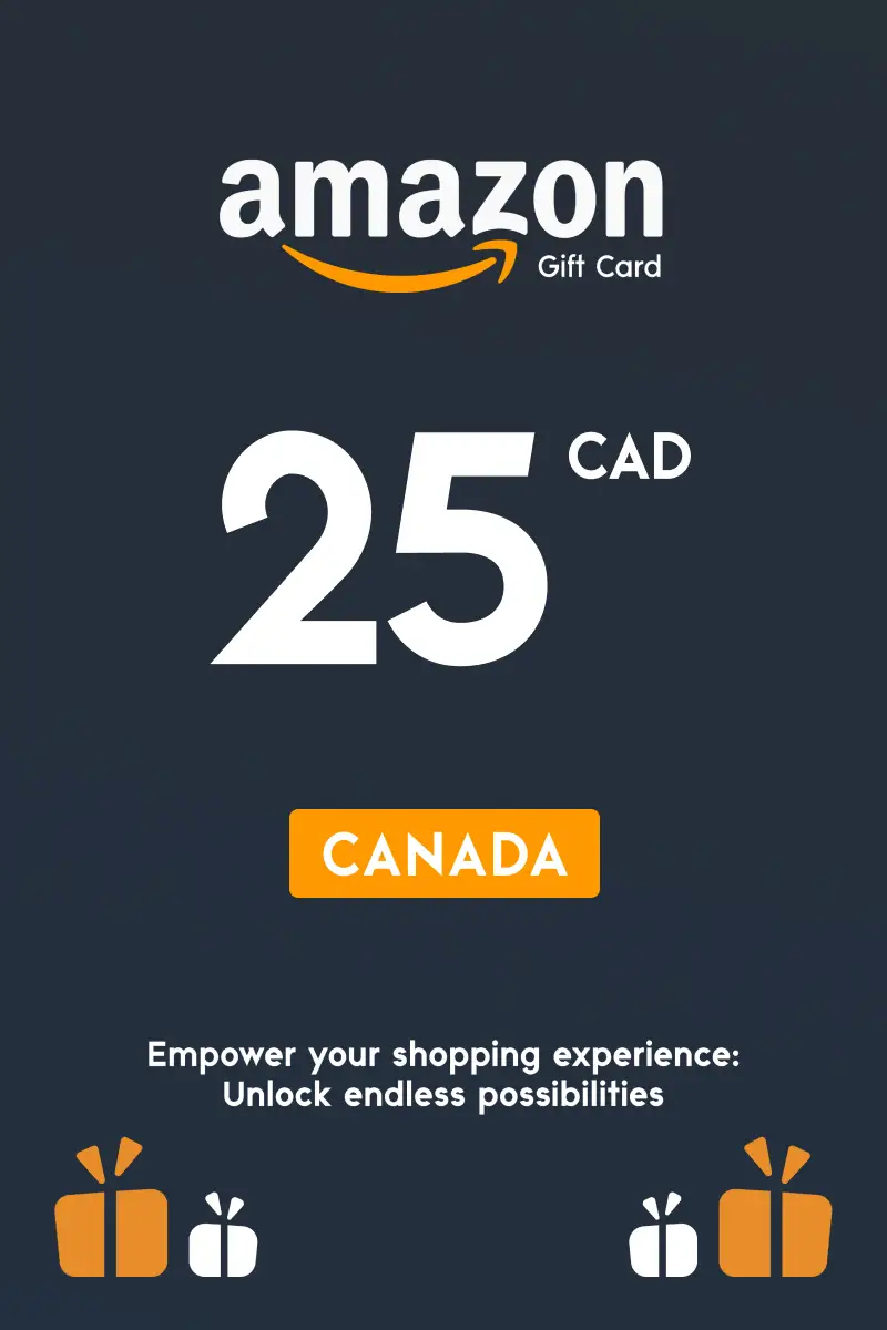 Amazon 25 CAD Gift Card (Canada) - Digital Key