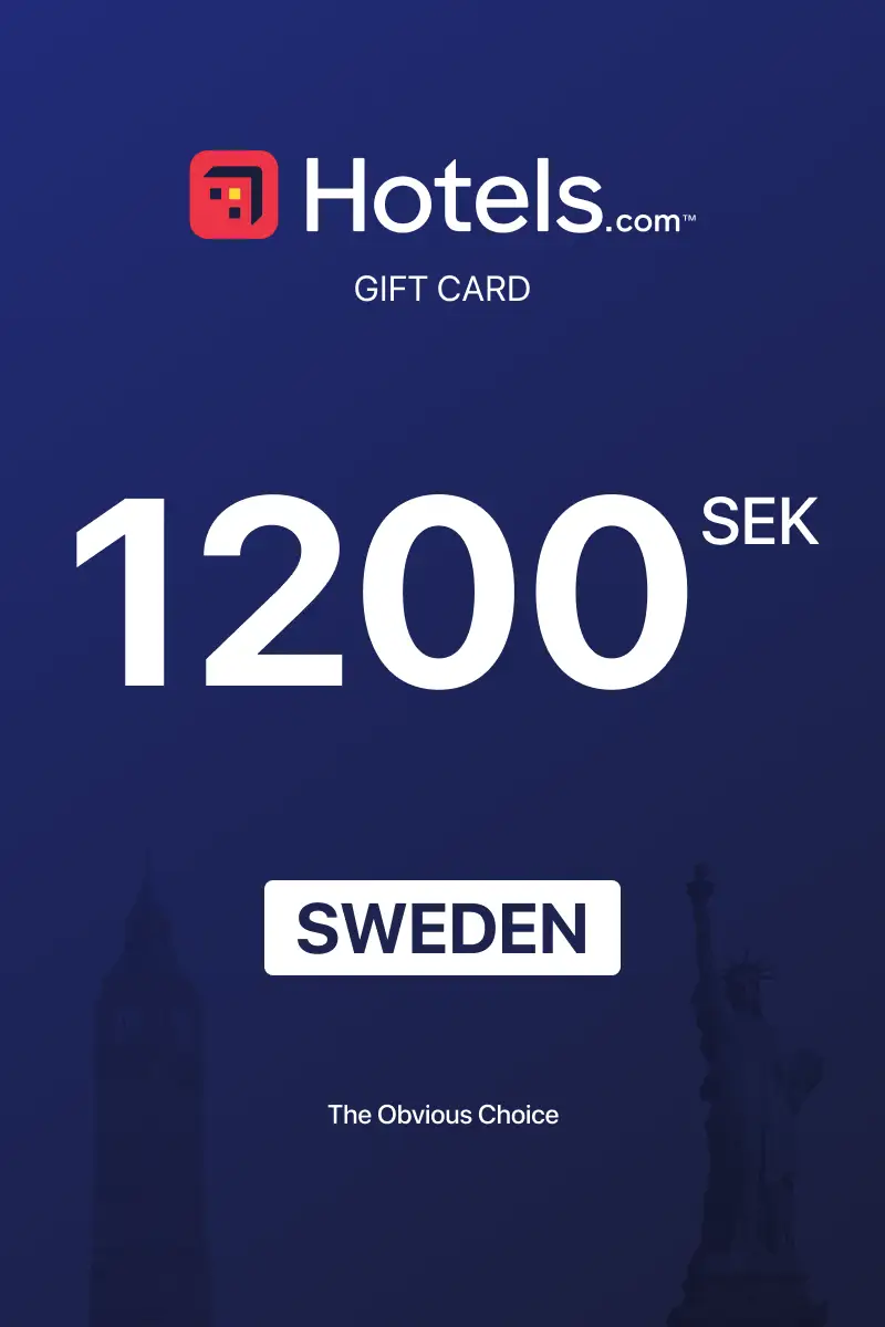 Hotels.com 1200 SEK Gift Card (Sweden) - Digital Key