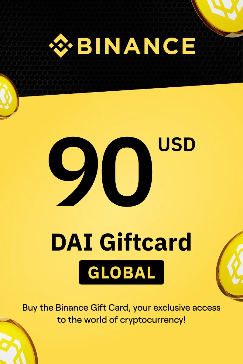 Binance (DAI) 90 USD Gift Card (Global) - Digital Key