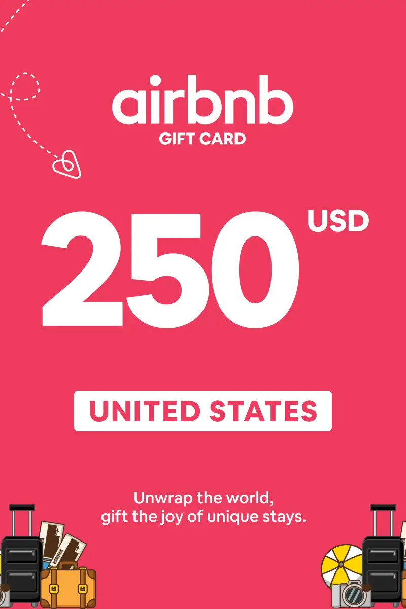 Buy Airbnb 250 USD Gift Card (United States) - Digital Key