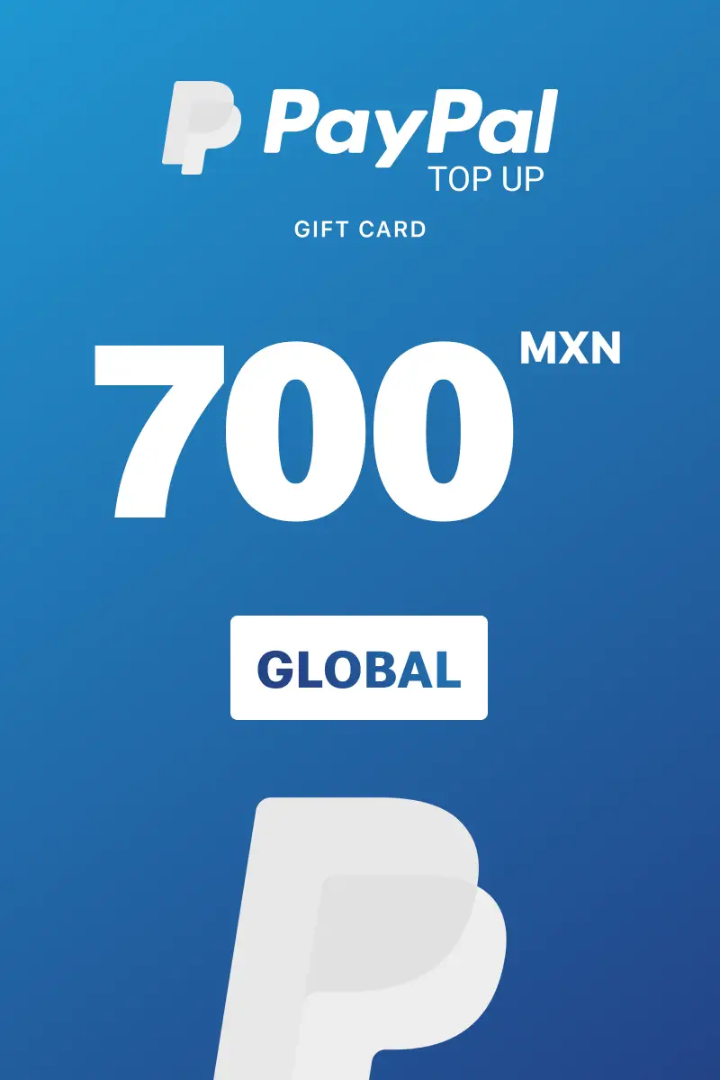 PayPal Instant Top Up 700 MXN Gift Card (Global) - Digital Key