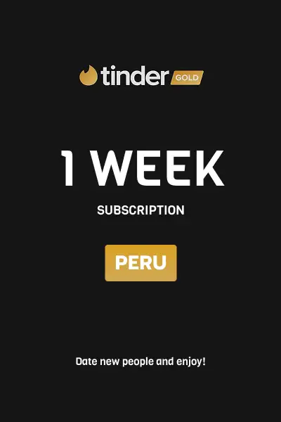 Tinder Gold 1 Week Subscription (Peru) - Digital Key