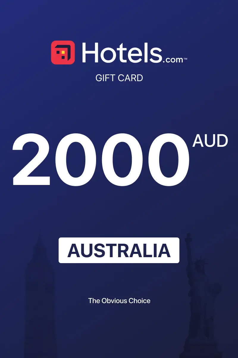 Hotels.com 2000 AUD Gift Card (Australia) - Digital Key