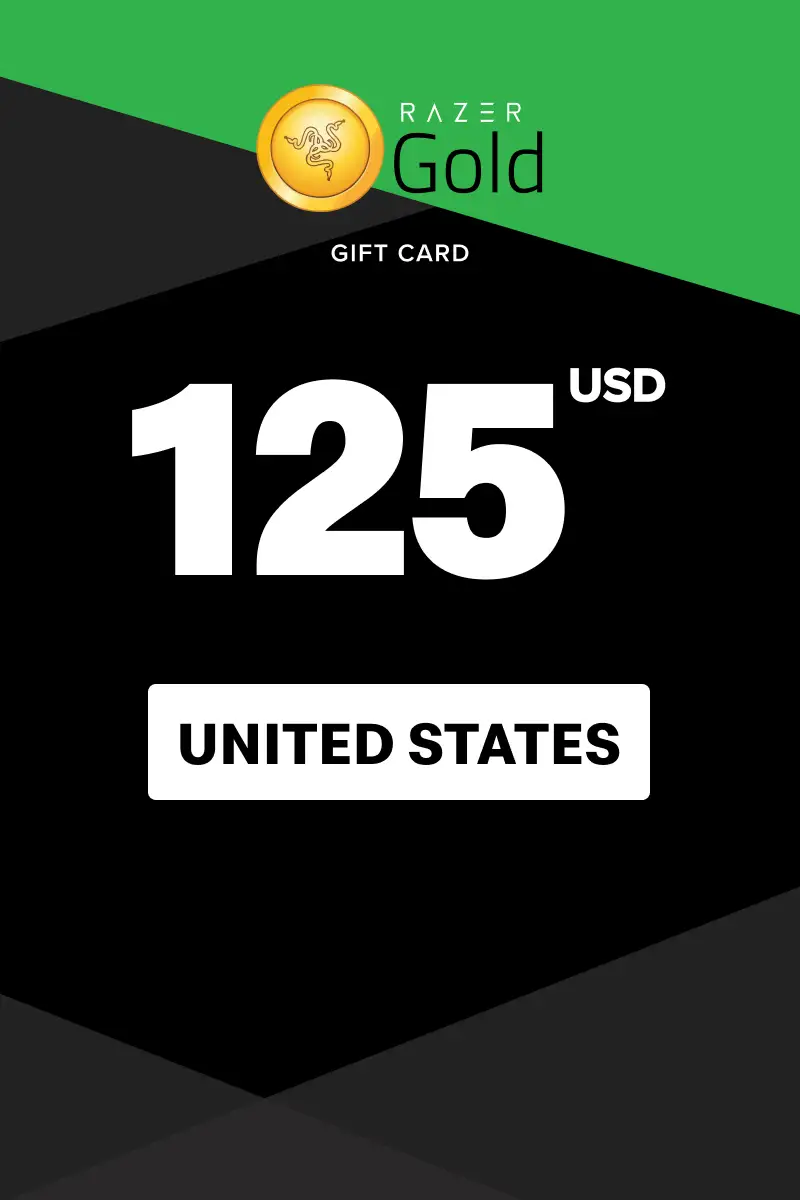 Razer Gold 125 USD Gift Card (United States) - Digital Key
