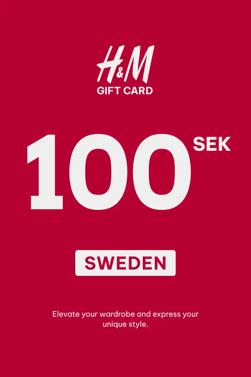 HandM 100 SEK Gift Card (Sweden) - Digital Key