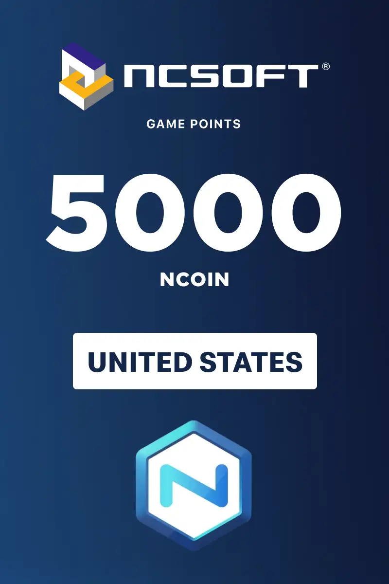 5000 NCoins (United States) (PC) - NCSoft - Digital Key