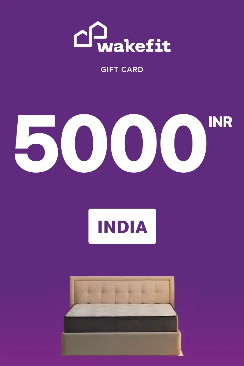 Wakefit 5000 INR Gift Card (INDIA) - Digital Key