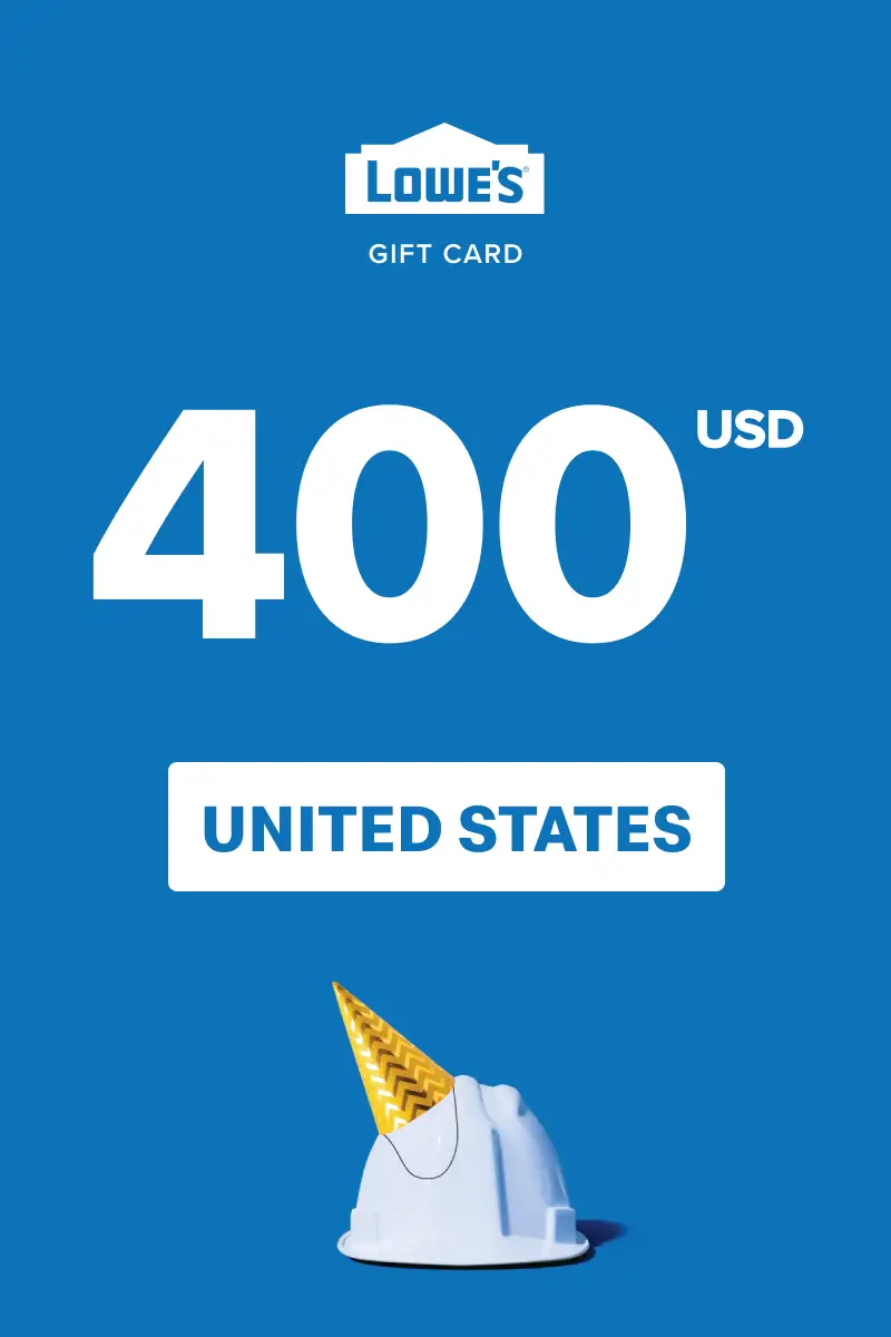 Lowe's 400 USD Gift Card (United States) - Digital Key