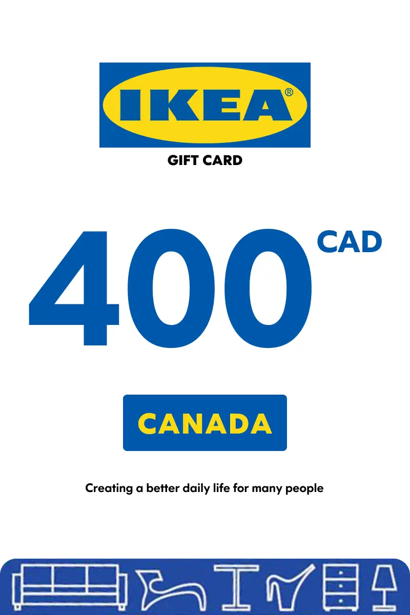 IKEA 400 CAD Gift Card (Canada) - Digital Key