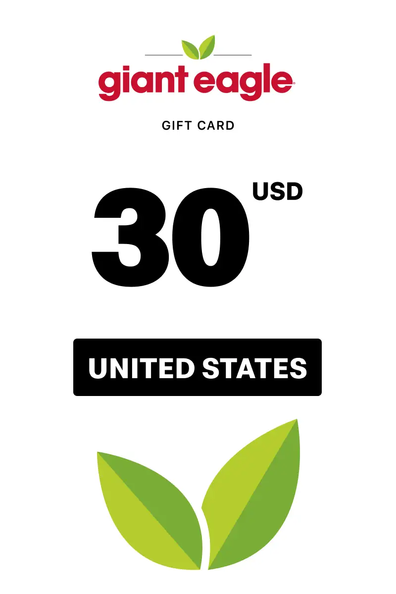 Giant Eagle 30 USD Gift Card (United States) - Digital Key