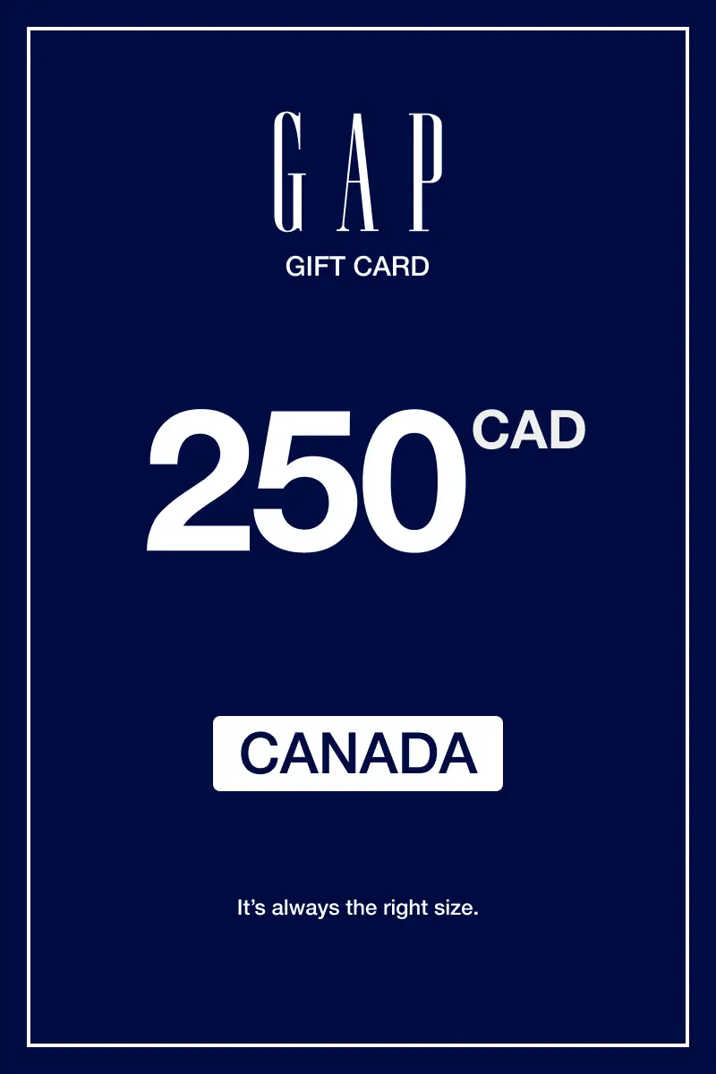 Gap 250 CAD Gift Card (Canada) - Digital Key