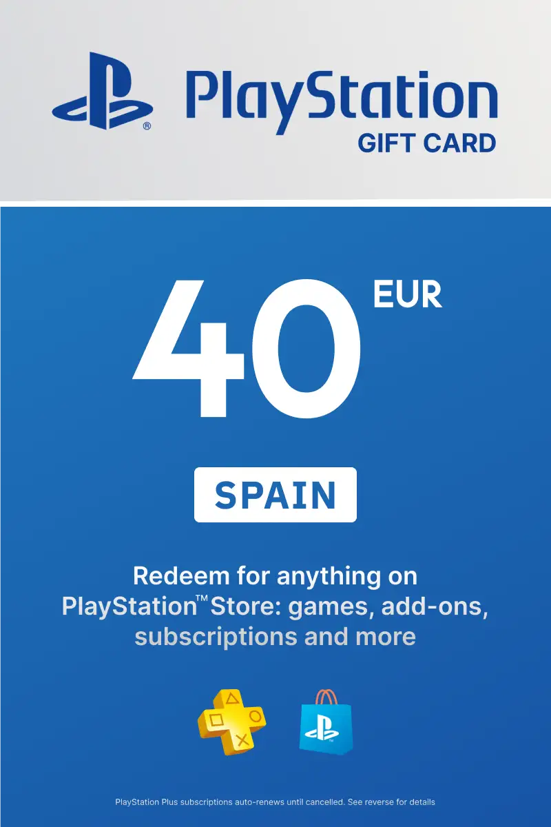 PlayStation Store 40 EUR Gift Card (Spain) - Digital Key