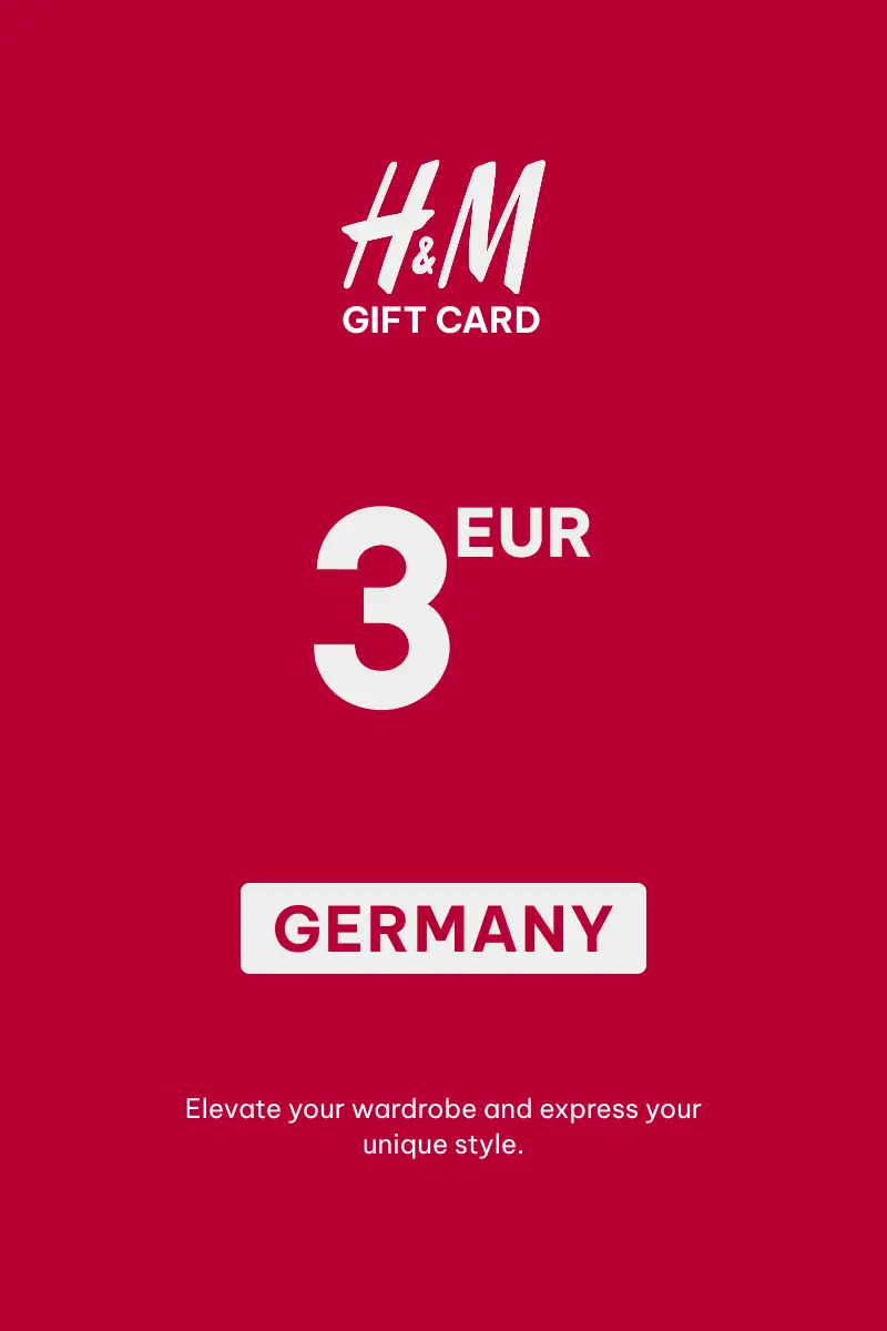 HandM 3 EUR Gift Card (Germany) - Digital Key