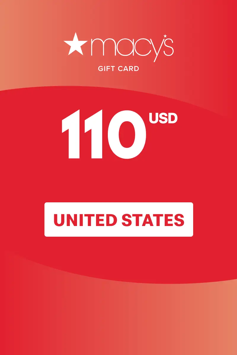 Macy's 110 USD Gift Card (United States) - Digital Key