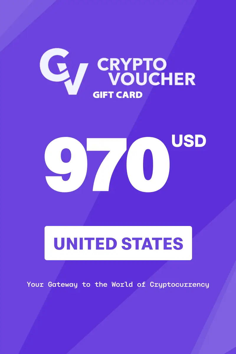 Crypto Voucher (BTC) 970 USD Gift Card (United States) - Digital Key