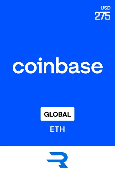 Rewarble Coinbase (ETH) 275 USD Gift Card (Global) - Rewarble - Digital Key