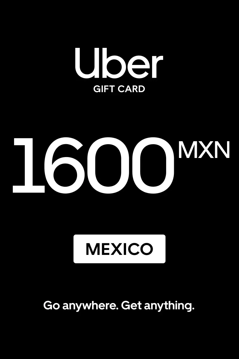Uber 1600 MXN Gift Card (Mexico) - Digital Key