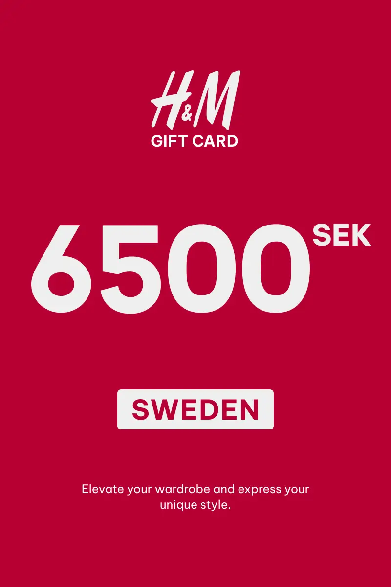 HandM 6500 SEK Gift Card (Sweden) - Digital Key