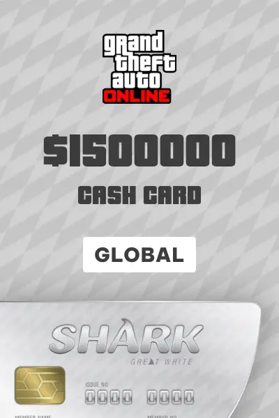 Grand Theft Auto Online Great White Shark Cash Card $1500000 (Global) (Xbox One) - Xbox Live - Digital Key