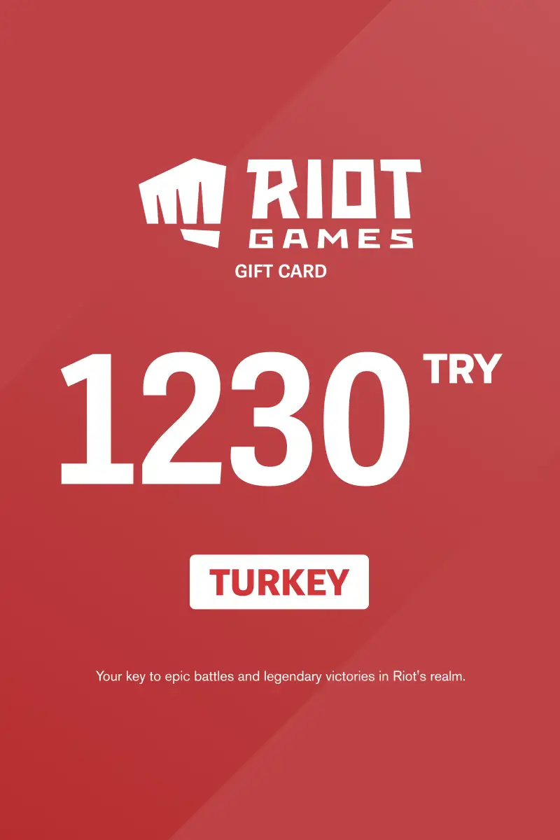 Riot Access 1230 TRY Gift Card (Turkey) - Digital Key
