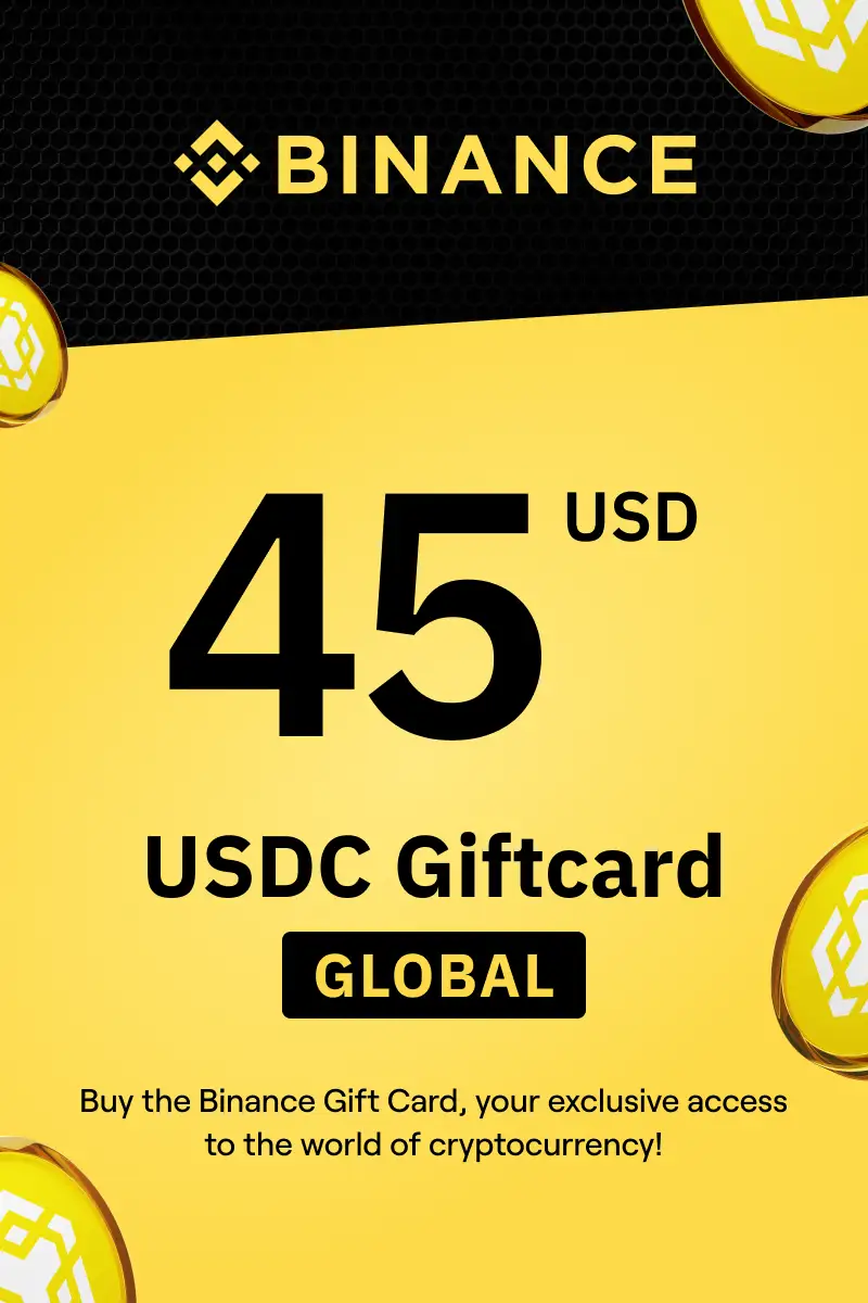 Binance (USDC) 45 USD Gift Card (Global) - Digital Key