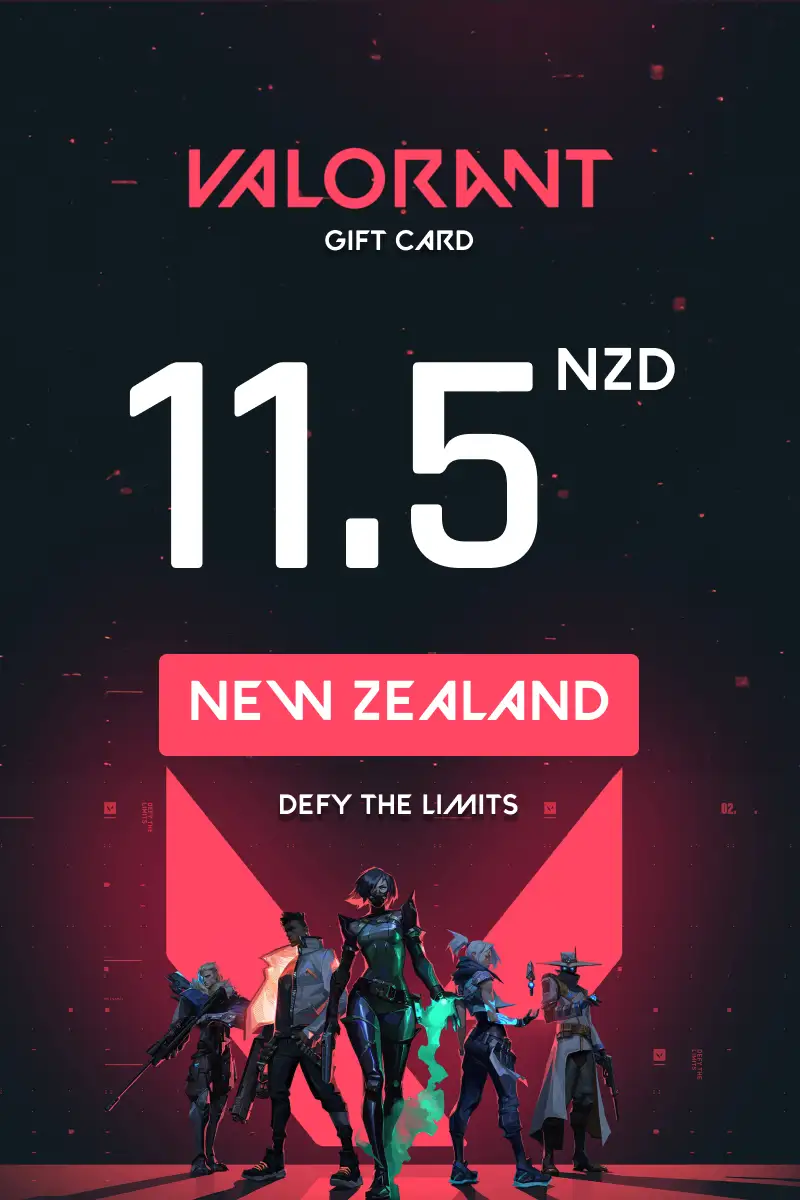 Valorant 11.5 NZD Gift Card (New Zealand) - Digital Key