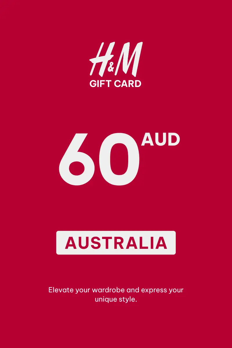 HandM 60 AUD Gift Card (Australia) - Digital Key