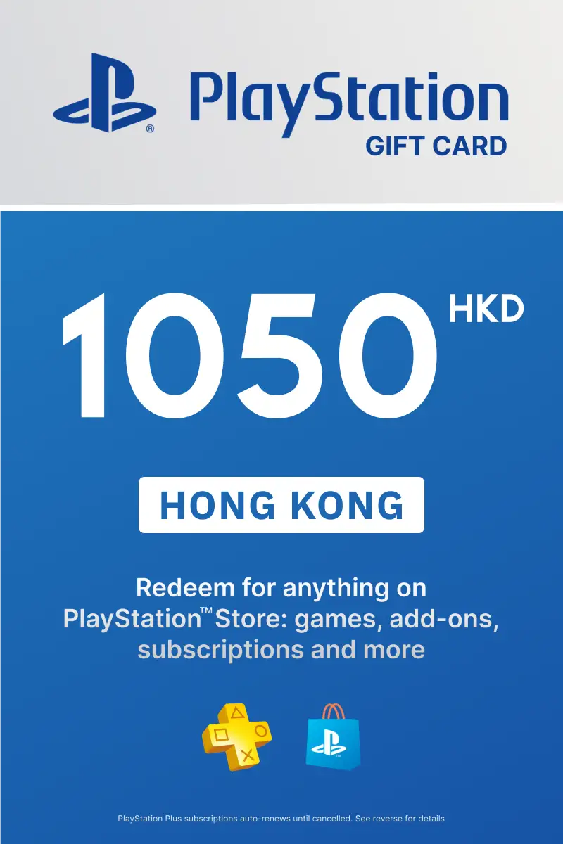 PlayStation Store 1050 HKD Gift Card (Hong Kong) - Digital Key