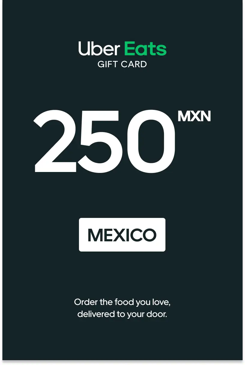 Uber Eats 250 MXN Gift Card (Mexico) - Digital Key