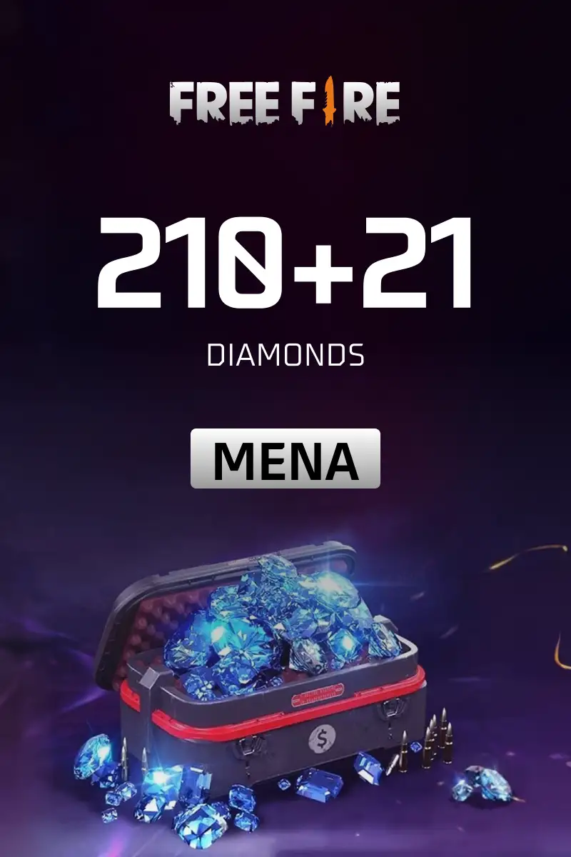 Garena Free Fire - 210 + 21 Diamonds (MENA) - Digital Key