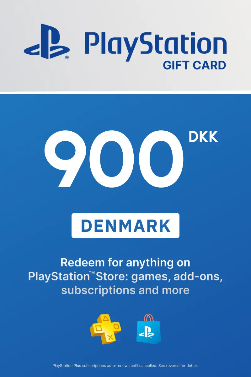 PlayStation Store 900 DKK Gift Card (Denmark) - Digital Key