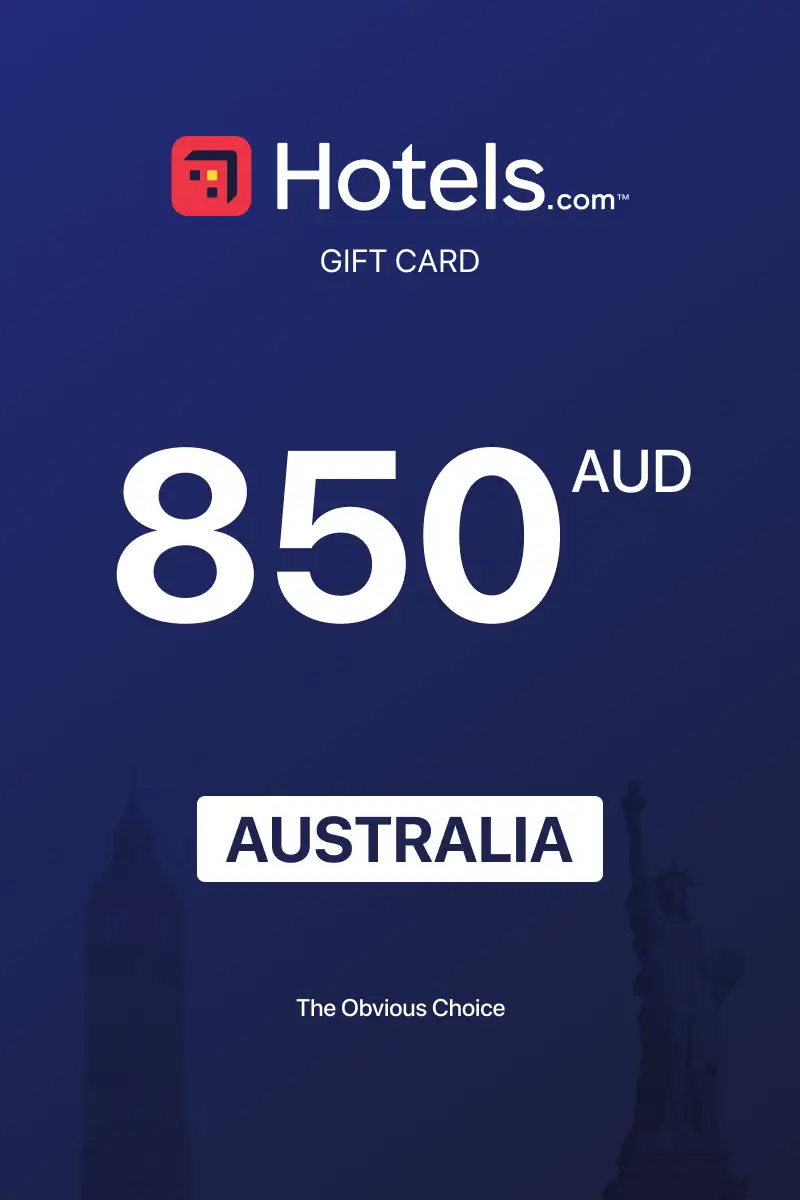 Hotels.com 850 AUD Gift Card (Australia) - Digital Key